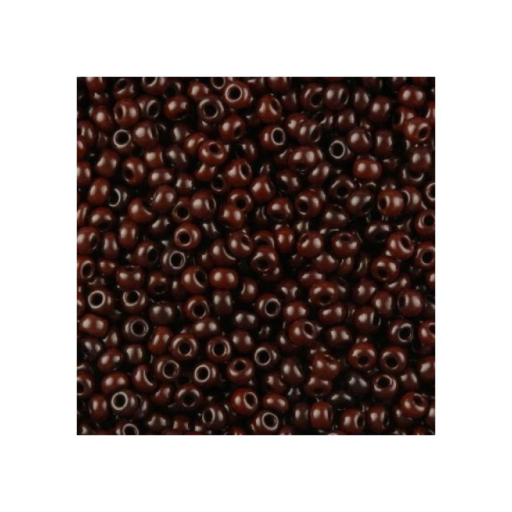 Preciosa beads №10/0, 50 g, natural dark brown (13780/213)