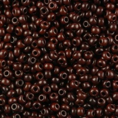 Preciosa beads №10/0, 50 g, natural dark brown (13780/213)