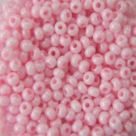 Preciosa beads №10/0, 50 g, pearl soft pink (16298/262)