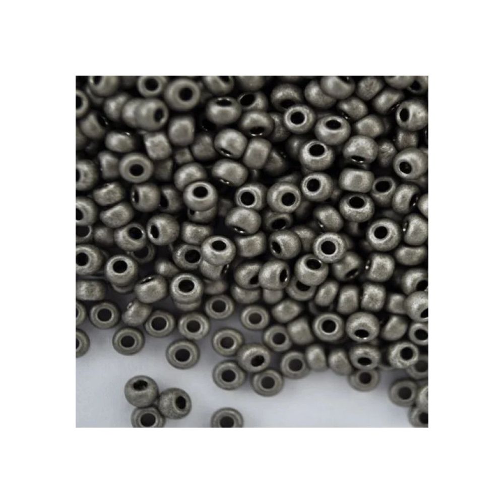 Preciosa beads №10/0, 50 g, metallized black metal (18549/575) Preciosa beads №10/0, 50 g, metallized black metal (18549/575)