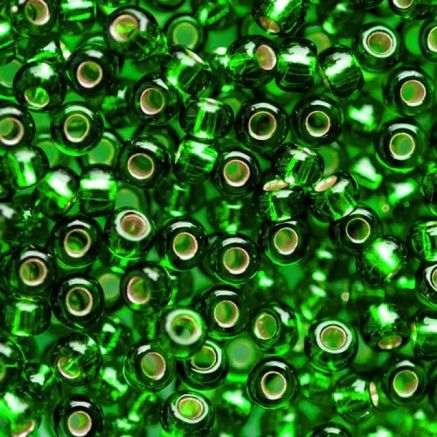 Preciosa beads №10/0, 50 g, shiny green (57120/317)