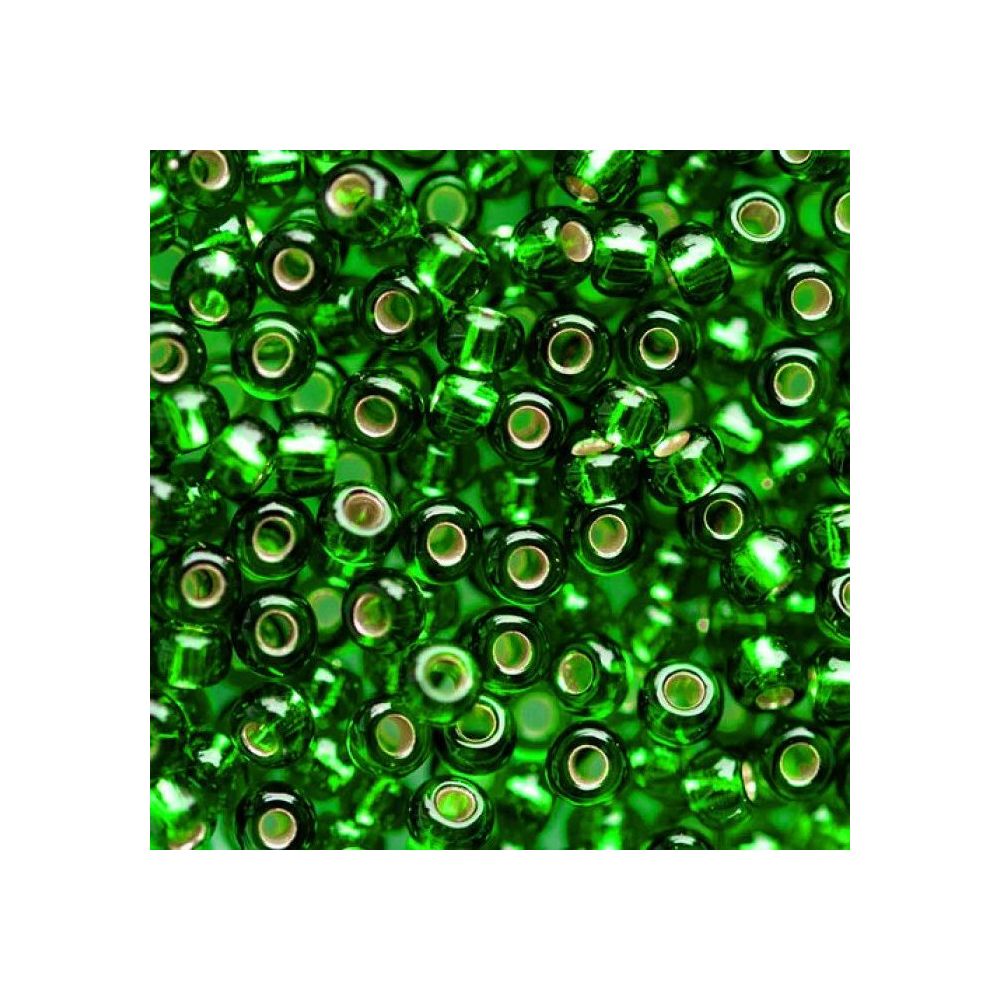 Preciosa beads №10/0, 50 g, shiny green (57120/317) Preciosa beads №10/0, 50 g, shiny green (57120/317)