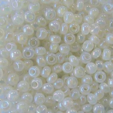 Preciosa beads №10/0, 50 g, pearl milky rainbow (57206/555)