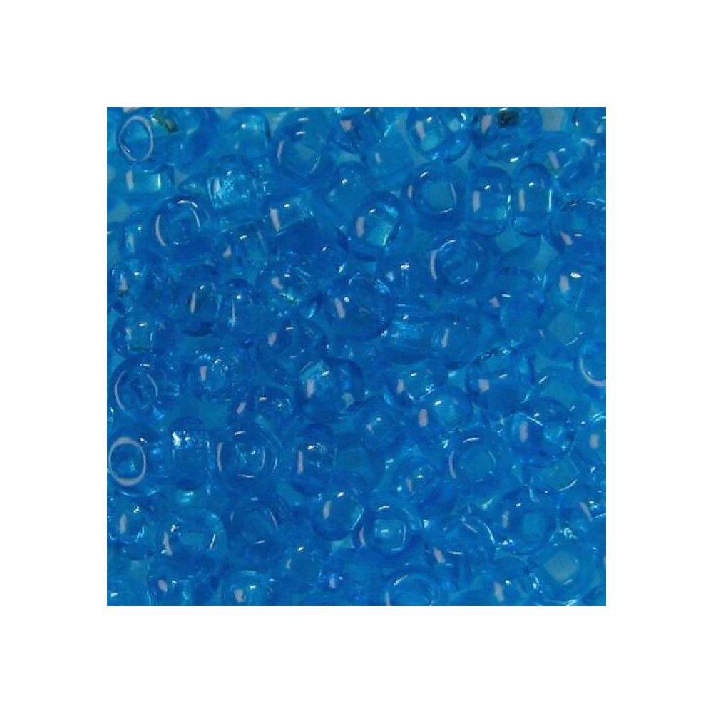 Preciosa beads №4/0, 50 g, transparent, azure blue (60030) Preciosa beads №4/0, 50 g, transparent, azure blue (60030)