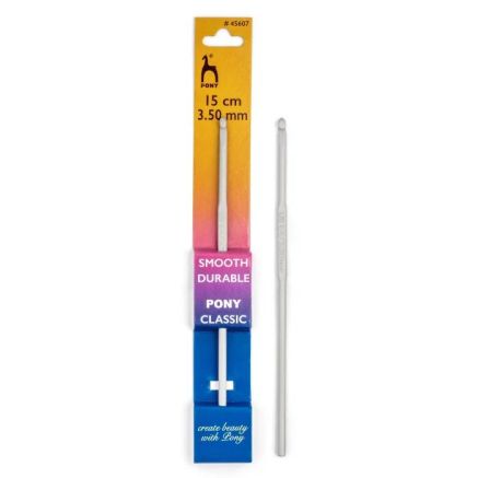 Crochet hook Pony 3,5 mm, 15 cm, aluminum (45607)