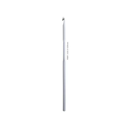 Crochet hook Pony 4 mm, 15 cm, aluminum (45609)