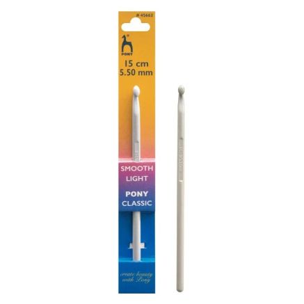 Crochet hook Pony 5.5 mm, 15 cm, plastic (45662)