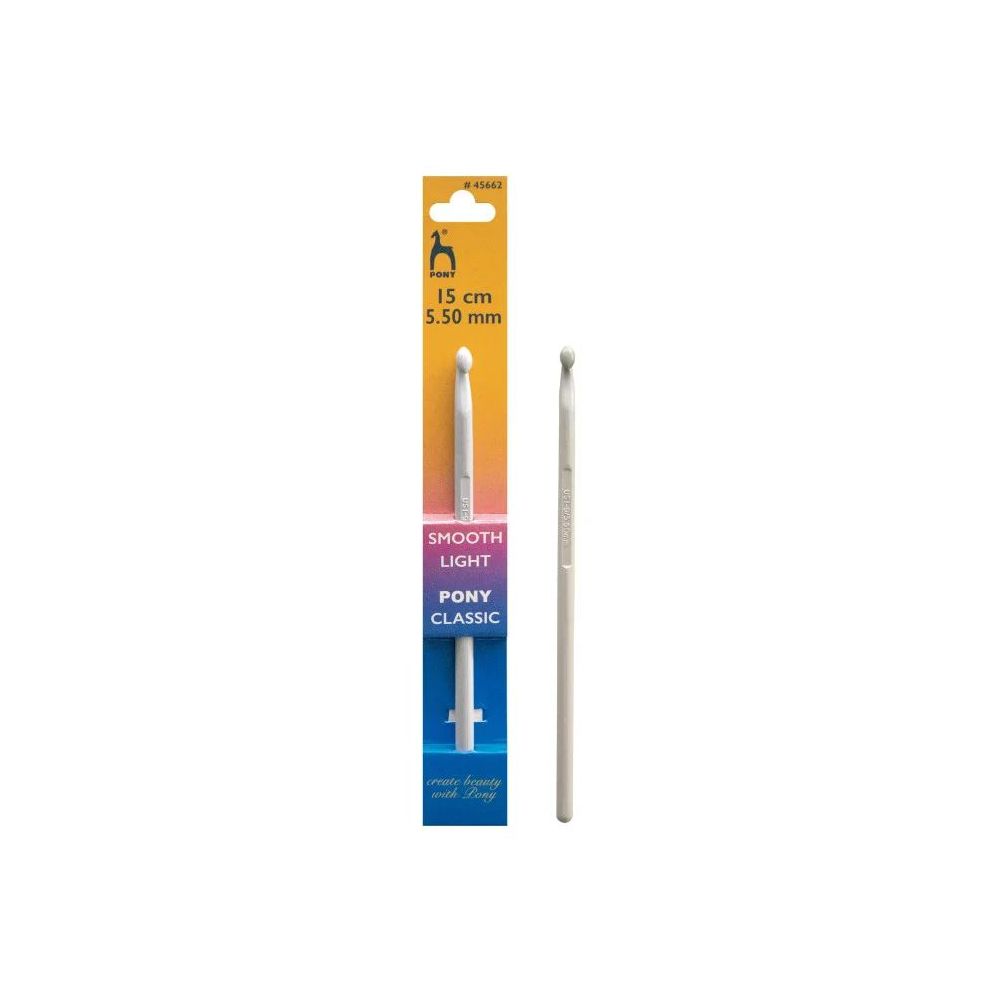 Crochet hook Pony 5.5 mm, 15 cm, plastic (45662)