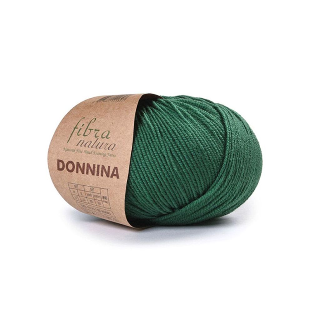 Merino wool yarn DONNINA Fibranatura, green (21-44) Merino wool yarn DONNINA Fibranatura, green (21-44)