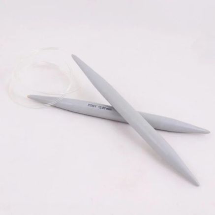 Circular plastic knitting needles Pony 12 mm, 100 cm (52681)