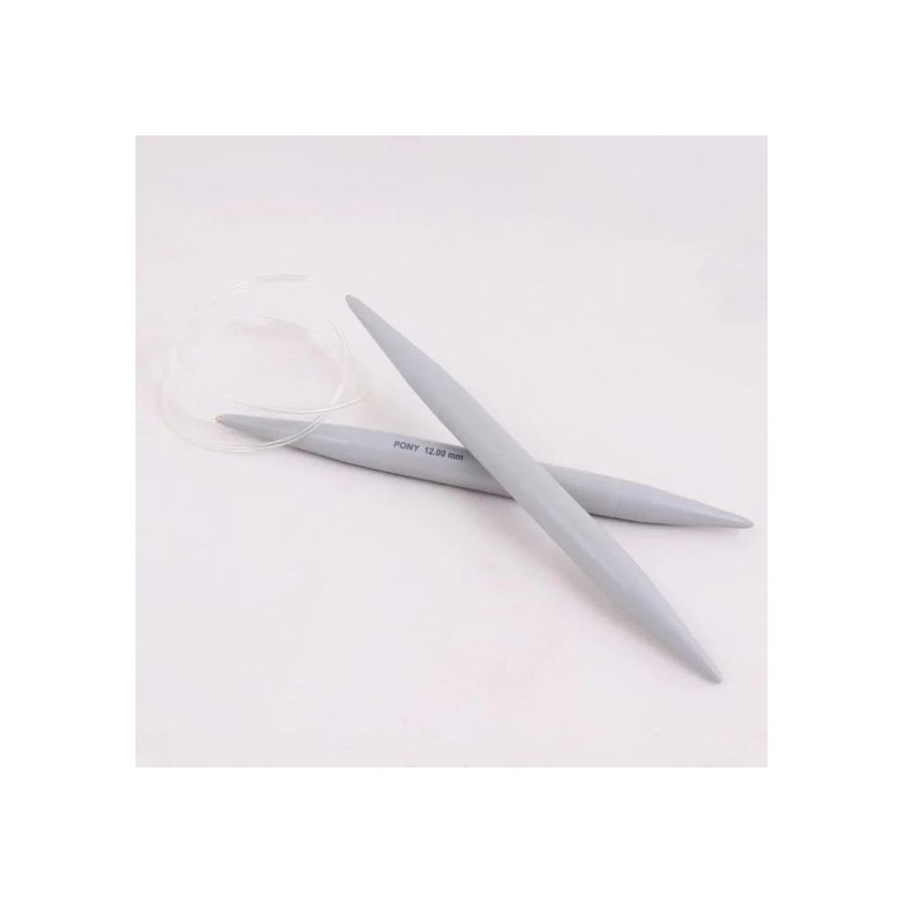 Circular plastic knitting needles Pony 12 mm, 100 cm (52681)