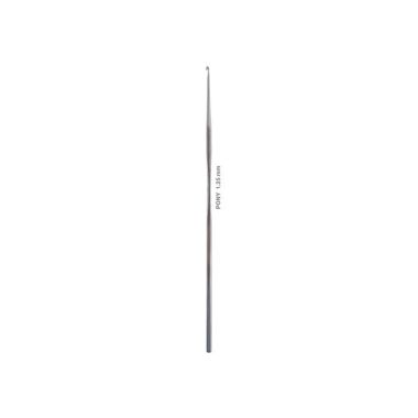 Crochet hook metal 1.25 mm, 12 cm, Pony (58673)