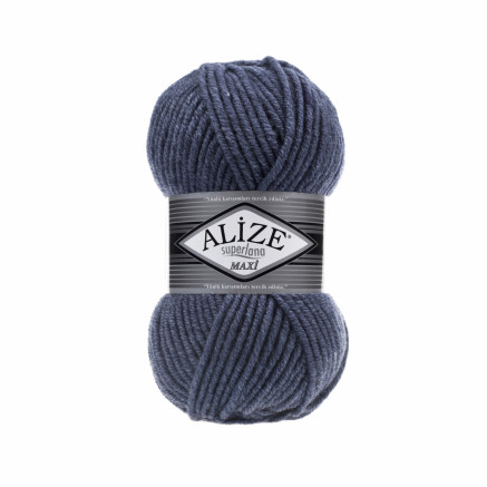 Пряжа Alize Superlana Maxi синій джинс (203)