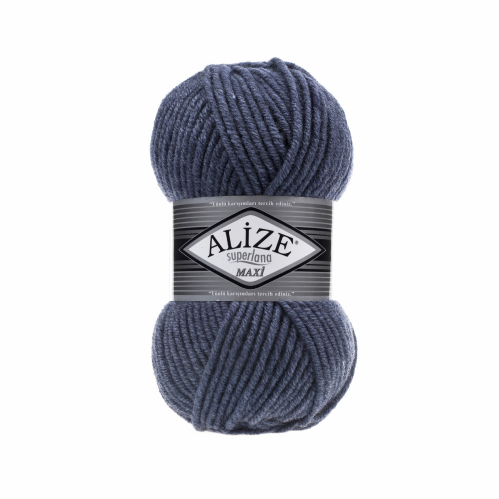Пряжа Alize Superlana Maxi синий джинс (203) Пряжа Alize Superlana Maxi синий джинс (203)