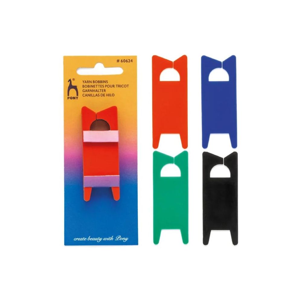 Holders (spools) for thin yarn 10 pcs., Pony (60624) Holders (spools) for thin yarn 10 pcs., Pony (60624)