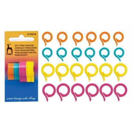 Stitch markers 24 pcs, Pony (60638)