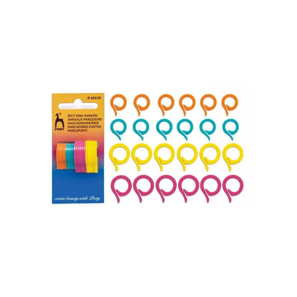 Stitch markers 24 pcs, Pony (60638) Stitch markers 24 pcs, Pony (60638)