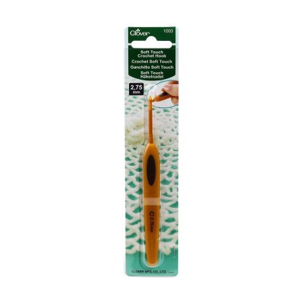 Гачок для в`язання Clover Soft Touch Crochet Hook №2,75 мм (1003)