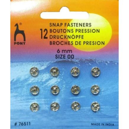 Brass buttons 6mm., Pony (76511)