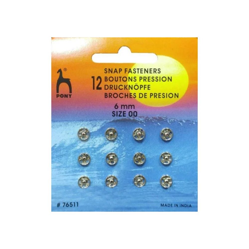 Brass buttons 6mm., Pony (76511) Brass buttons 6mm., Pony (76511)