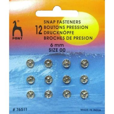 Brass buttons 6mm., Pony (76511)