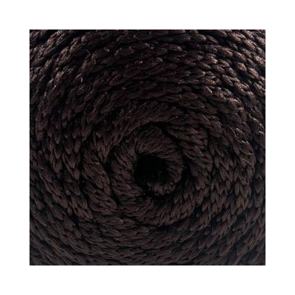 Polypropylene cord Macrame Lux, dark chocolate (834)