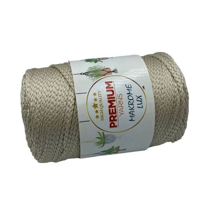 Polypropylene cord Macrame Lux, warm beige (805)