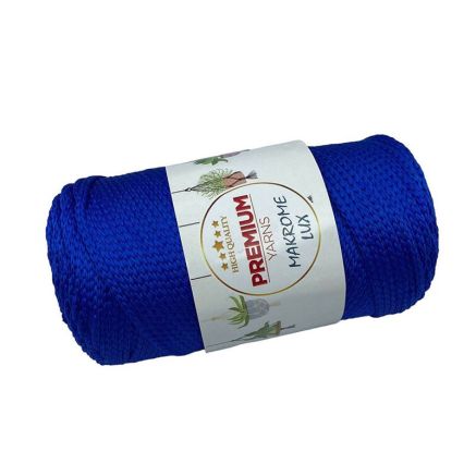 Macrame Lux Polypropylene Cord, Bright Blue (829)