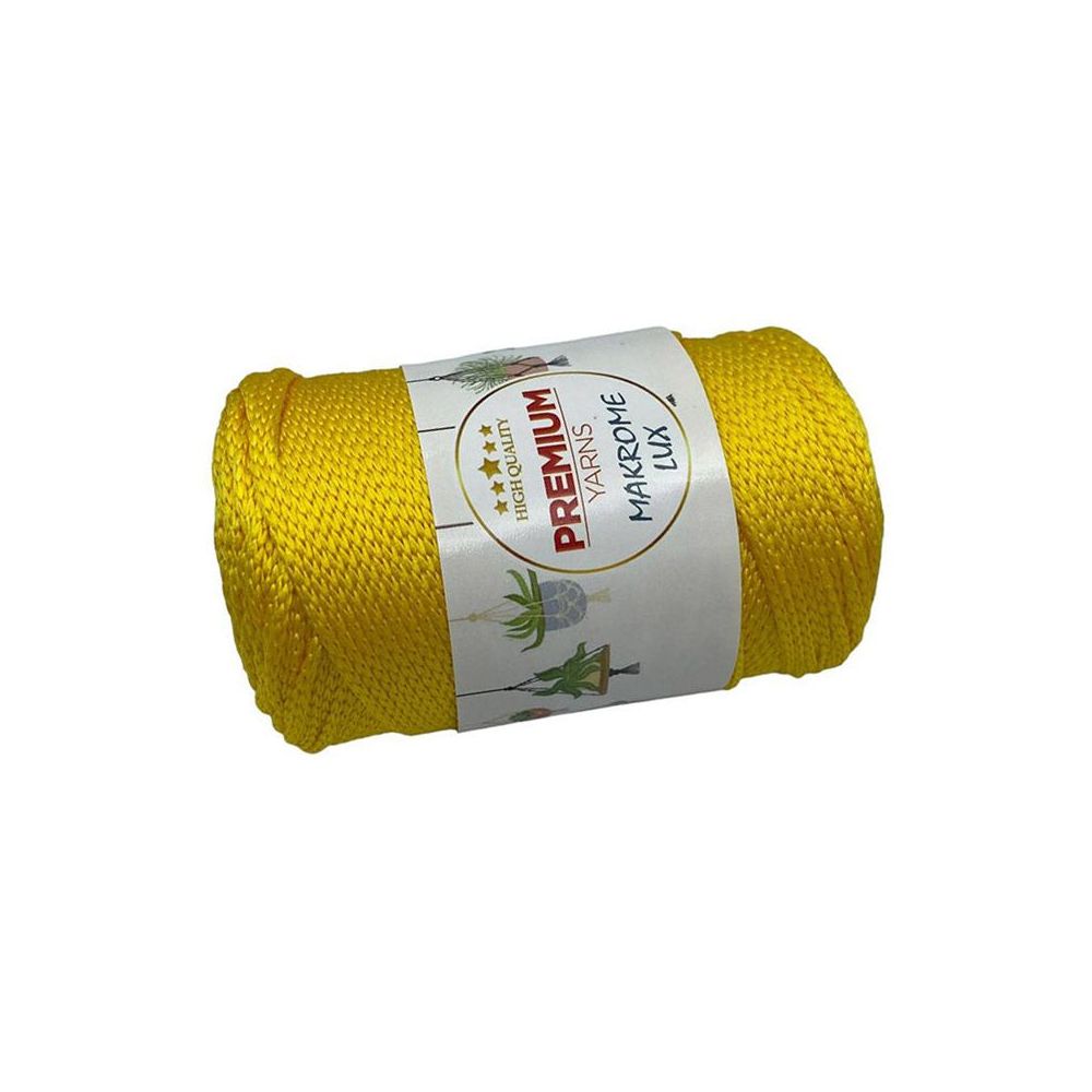 Polypropylene cord Macrame Lux, lemon (807)