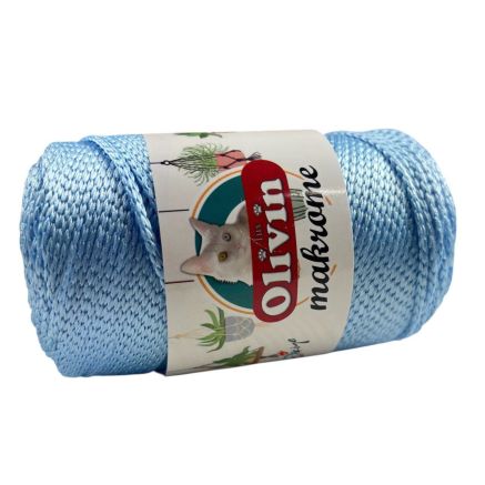 Polypropylene cord Macrame Lux, blue (826)