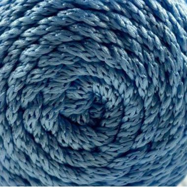 Полипропиленовый шнур Macrame Lux, голубой (826)