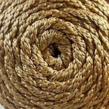 Polypropylene cord Macrame Lux, gold (831)