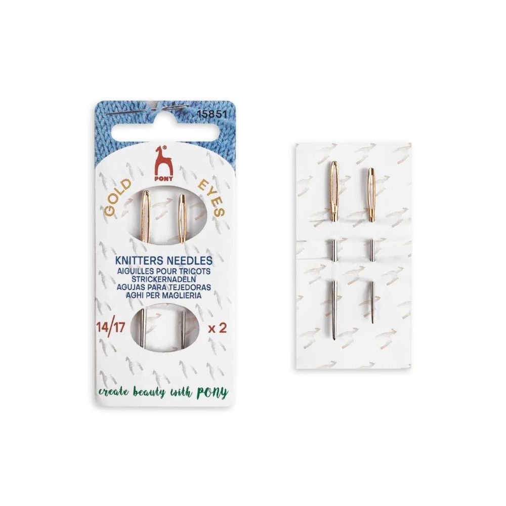 Needles for wool, yarn 2 pcs Pony, (15851) Needles for wool, yarn 2 pcs Pony, (15851)