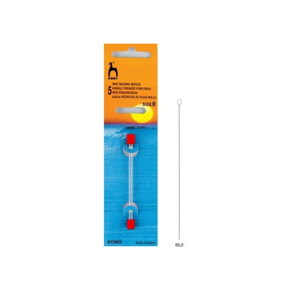 Twisted beading needles 5 pcs., Pony (15902) Twisted beading needles 5 pcs., Pony (15902)