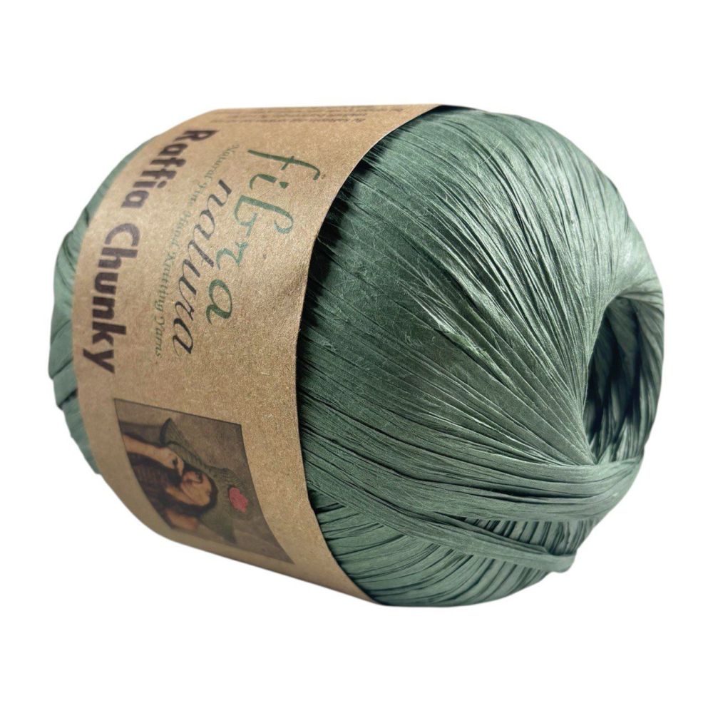 Raffia Fibranatura Raffia Chunky coniferous green (114-14) Raffia Fibranatura Raffia Chunky coniferous green (114-14)