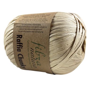 Fibranatura Raffia Chunky light straw (114-16)