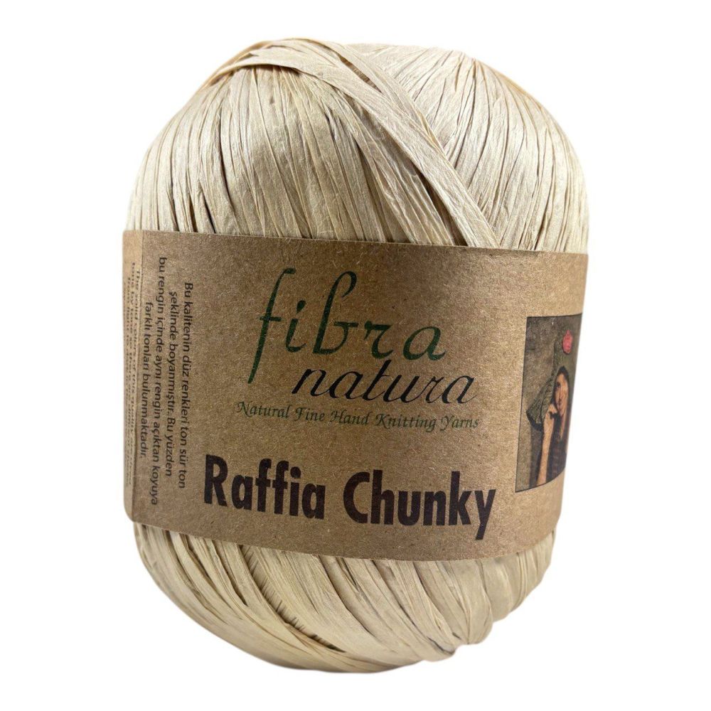 Fibranatura Raffia Chunky light straw (114-16)