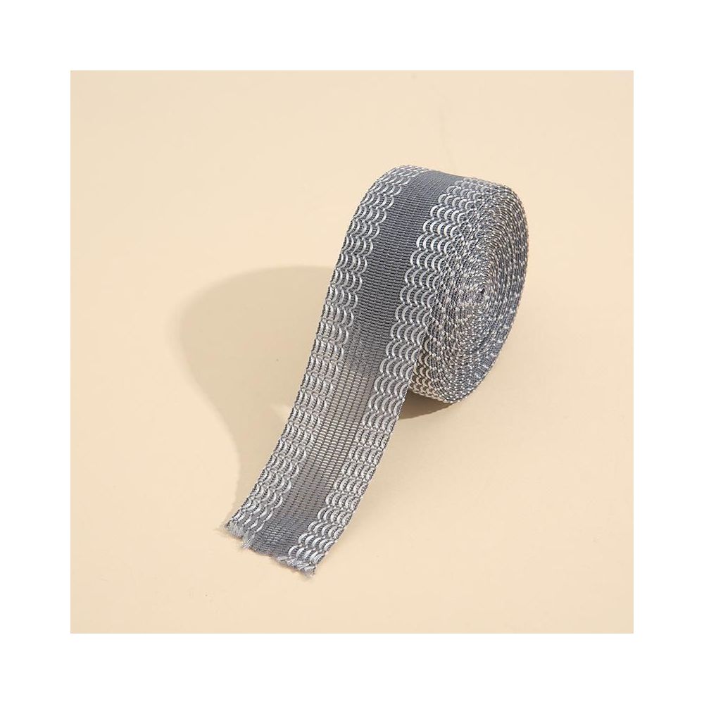 Trouser tape gray adhesive 2.5 cm, 1 meter