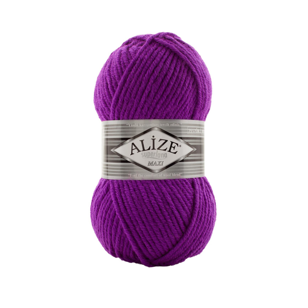 Пряжа Alize Superlana Maxi сливовий (209) Пряжа Alize Superlana Maxi сливовий (209)