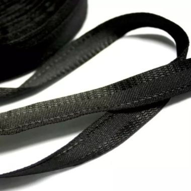 Trouser tape black 15 mm, 1 meter