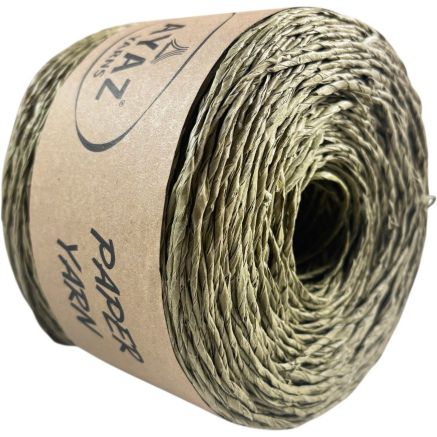 Рафія кручена Ayaz Paper Yarn оливка