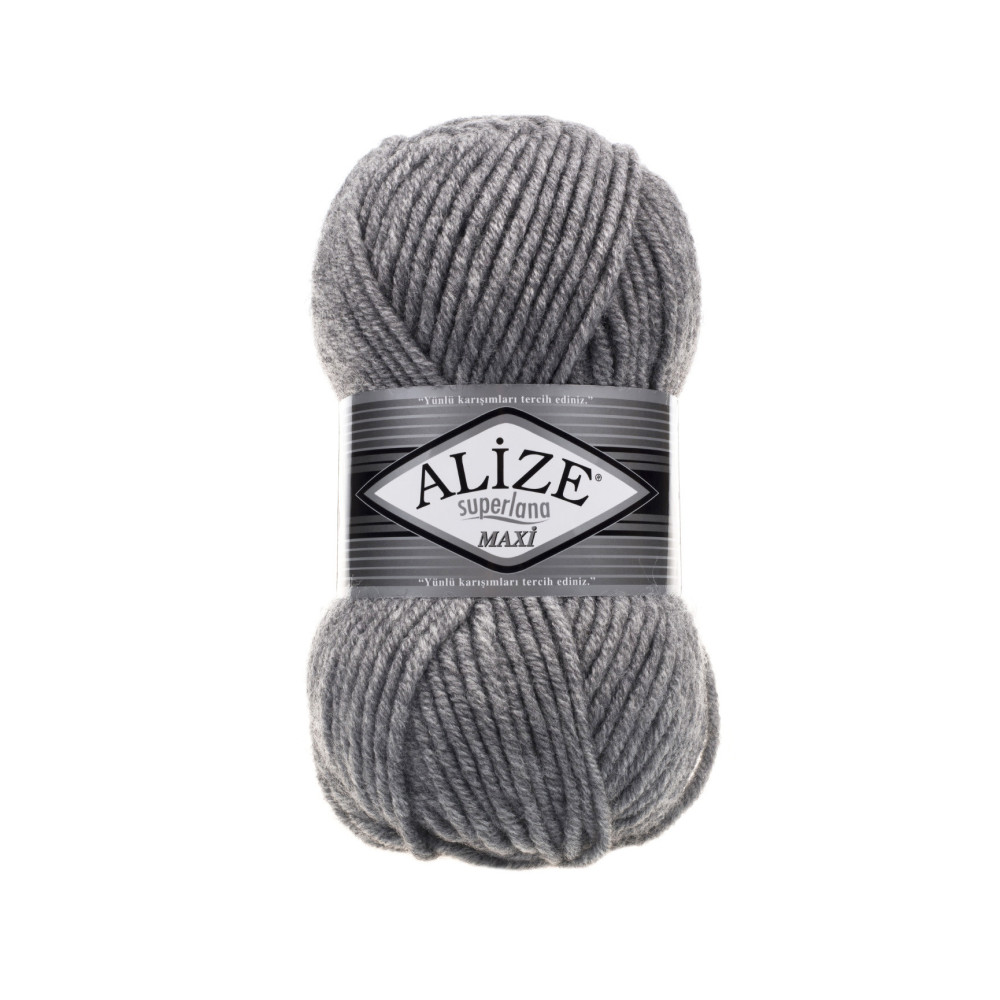 Пряжа Alize Superlana Maxi сірий (21) Пряжа Alize Superlana Maxi сірий (21)