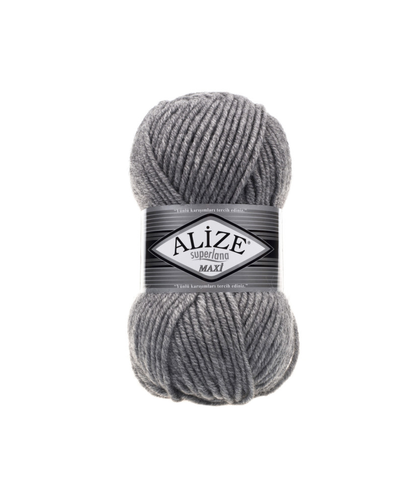 Yarn Alize Superlana Maxi gray (21) Yarn Alize Superlana Maxi gray (21)
