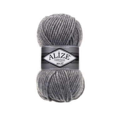 Пряжа Alize Superlana Maxi сірий (21)