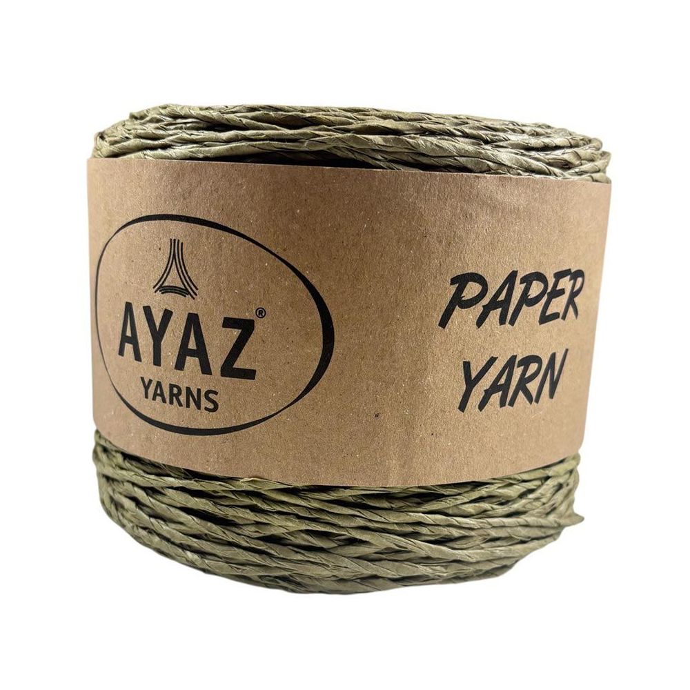 Raffia twisted Ayaz Paper Yarn olive Raffia twisted Ayaz Paper Yarn olive