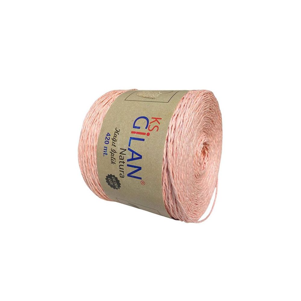 Raffia twisted Gilan Paper Yarn bright peach