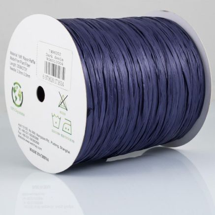 Пряжая рафия Ispie Raffia, Well May, темно-синий джинс, 7496202 (dark denim)