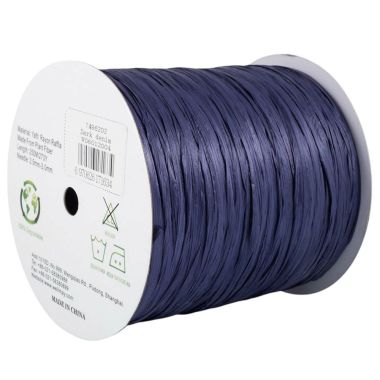 Пряжая рафия Ispie Raffia, Well May, темно-синий джинс, 7496202 (dark denim)