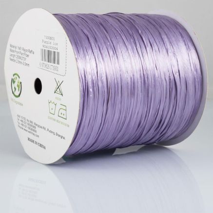 Пряжа рафия Ispie Raffia, Well May, перламутрово-сиреневый, 7500801 (purple ice)