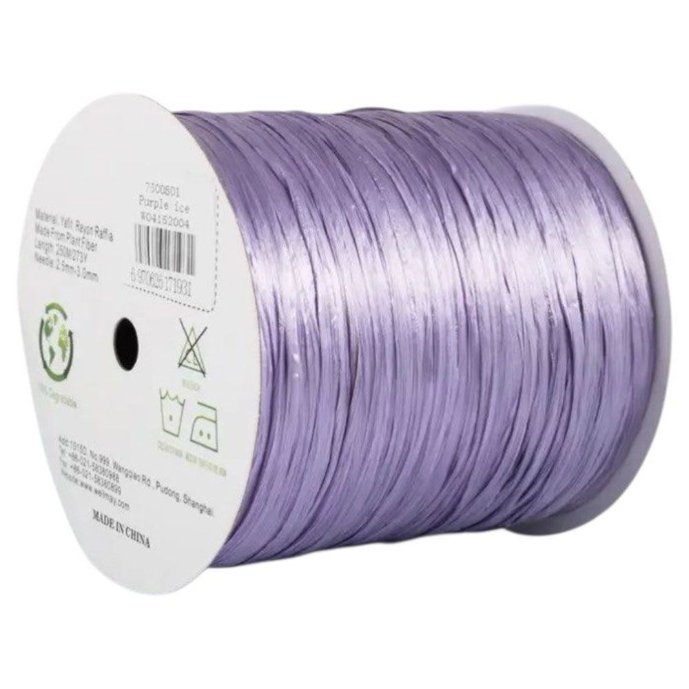 Ispie Raffia yarn, Well May, pearl-lilac, 7500801 (purple ice)
